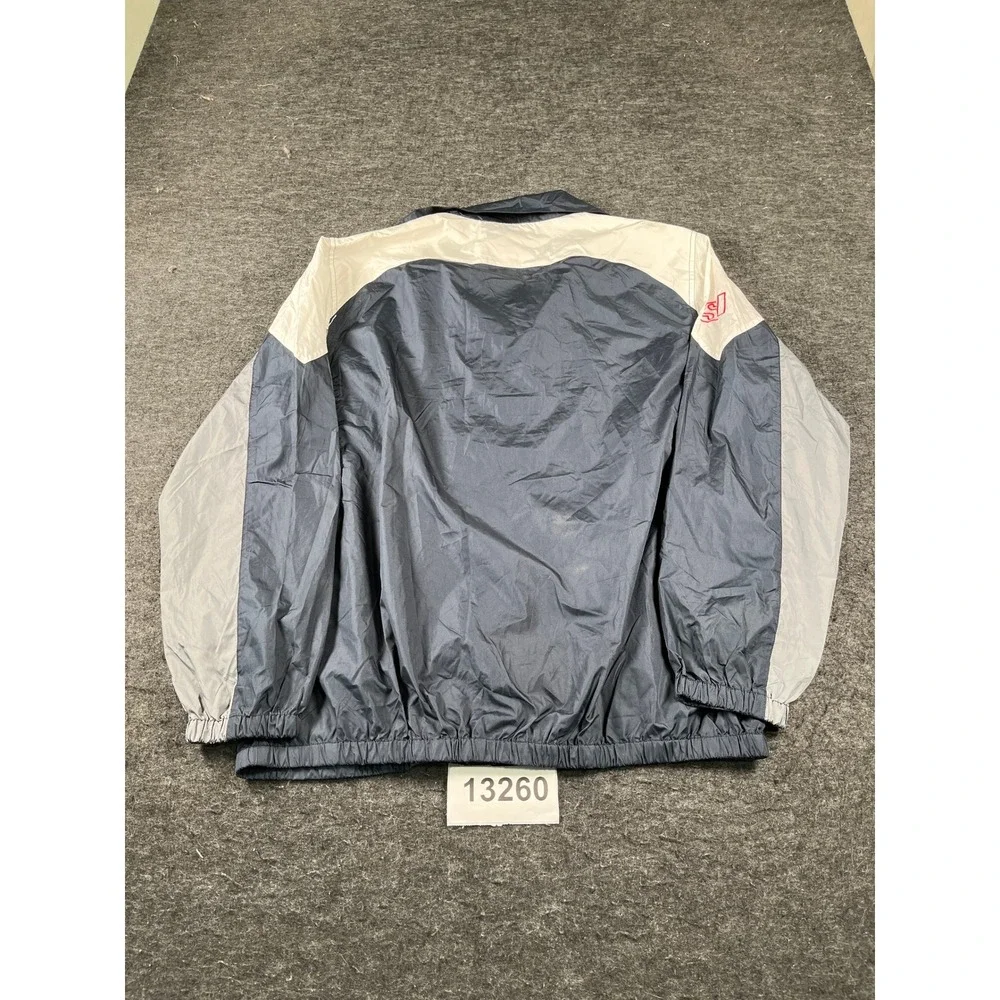NFL Windbreaker Mens XL Blue Excellent Vintage Seattle Seahawks Zip Jacket